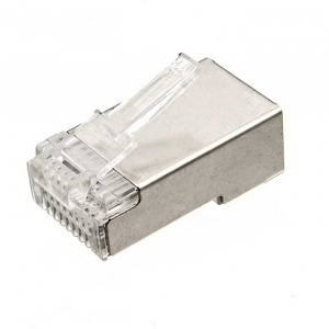 разъём rj ruichi rj45 (tp-8p8c) stp, 1 гнездо