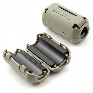 фильтр ферритовый на провод ruichi zcat2035-0930a, серый, в корпусе