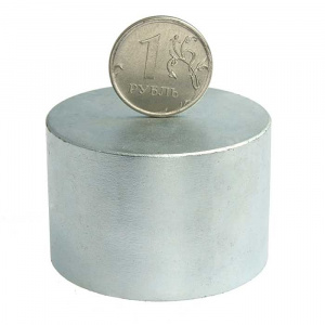магнит самарий-кобальтовый дисковый ruichi, 45x30 мм, класс n35, круглый