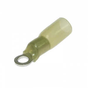 наконечник кольцевой изолированный ruichi rv5.5-4 hst, 19 а, 12-10 awg, желтый, латунь луженая