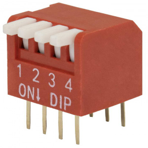 dip переключатель ruichi dp-04, серия swd 3-4