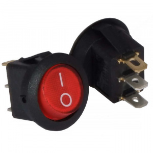 клавишный переключатель ruichi irs-101-8c, on-off