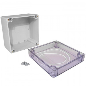 корпус для рэа пластиковый влагозащищенный ztm-electro z10-11c, ip65, 160x160x120 мм, с прозрачной к