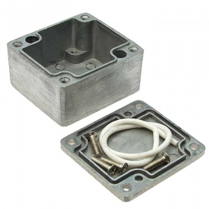 корпус для рэа алюминиевый влагозащищенный ztm-electro z104, ip67, 64x58x35 мм