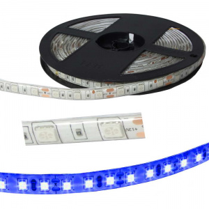 светодиодная лента ruichi, 5050, 300 led, ip65, 12 в, цвет синий, катушка 5 м (цены указаны за 1 м)