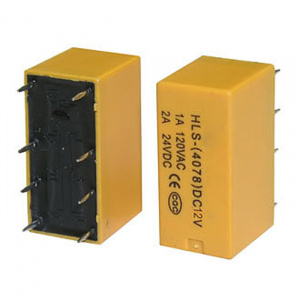 электромагнитное реле ruichi 4078 12vdc 2a, dpdt