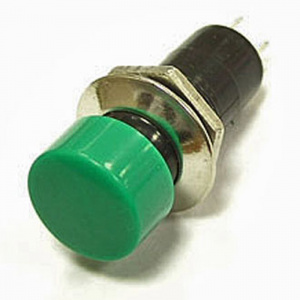 кнопочный переключатель ruichi pbs-16b, off-on, зелёный