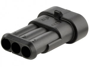 колодка (вилка) ss1.5-3m 3 pin черная конпро 282105-1 кп