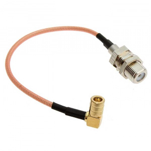 разъём высокочастотный ruichi smb-kw-1.5-316-15cm-f-ky-1.5, длина 15 см