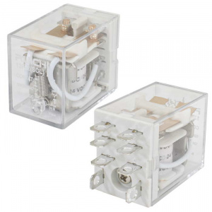 электромагнитное реле ruichi 13f-2 (scl) 24vdc 10/15a, dpdt