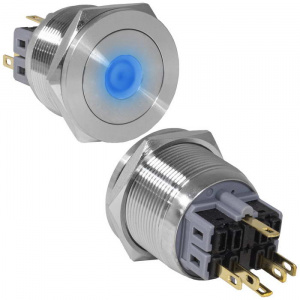кнопка антивандальная ruichi gq25pf-11d/b/n, on-(off)+off-(on), рабочая температура -25…+55 °c, нике