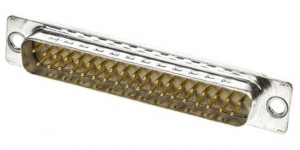 разъем db-37 m „папа“ 37 pin d-sub4 0.50 мм² белый 7.5а пайка на каб. harting 