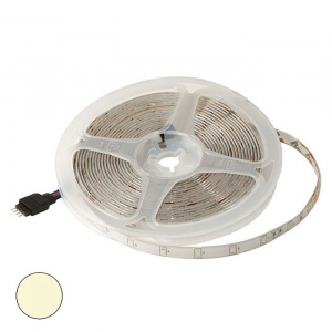 светодиодная лента ruichi, 2835, 300 led, ip65, 12 в, цвет белый тёплый, катушка 5 м (цены указаны з