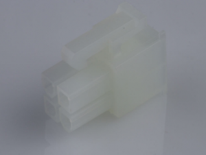 колодка пластиковая mf-2x02f, 4 pin шаг 4.20 мм белая на кабель 13a 600v molex 39012040