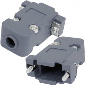 корпус к разъёму d-sub ruichi plastic case (dp-9c), пластик