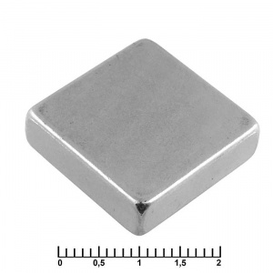 магнит самарий-кобальтовый ruichi, 20x20x6 мм, класс n35, квадратный
