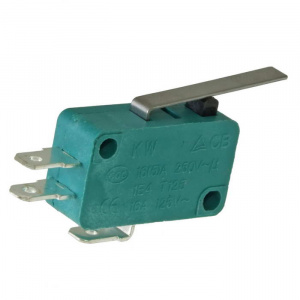 микропереключатель с планкой ruichi msw-02b, on-(on) spst, 5 а, 250 в