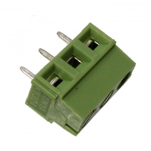 клеммная колодка винтовая ruichi xy304v-a-03p на 3 клеммы m2.5, шаг 5 мм, лифт, 12 а, 26-14 awg