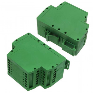корпус для рэа на din-рейку sanhe sh802-40, пластик pa66, зеленый
