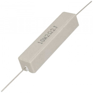 мощный постоянный резистор ruichi rx27-1 2.2 ом 10w 5% / sqp10, керамо-цементный  корпус