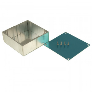 корпус для рэа приборный из алюминиевого профиля ztm-electro z35a-3, 90x90x31 мм