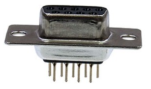 разъем dps-9 f „мама“ 9 pin d-sub  белый 3.0а 100в пайка,на плату