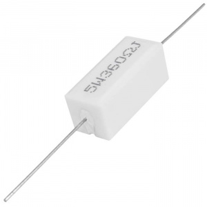 мощный постоянный резистор ruichi rx27-1 360 ом 5w 5% / sqp5, керамо-цементный  корпус