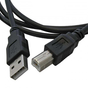 компьютерный шнур ruichi usb-b(m)-usb-a(m), 1.5 м, чёрный