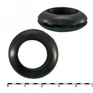 втулка проходная ruichi 18х27х20х9х2, резина epdm