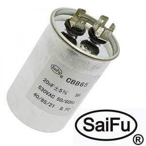 пусковой конденсатор saifu cbb65, 20 мкф, 630 в