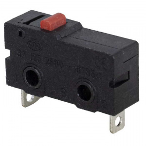 микропереключатель ruichi kw11-a-2, 10.6х6.4х19.8 мм, off-(on), spst 2p, 250 в, 5 а, 30 мом, -25...+