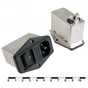 сетевой фильтр ruichi dl-1dz2kr 1a. 250v, 2,2 нф