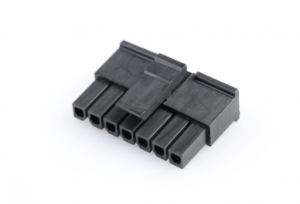 колодка пластиковая mmf-1x07f „мама“ 7 pin шаг 3.00мм черный 5.0a 250в micro-fit, 1 ряд  molex 43645