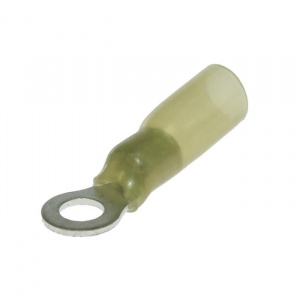 наконечник кольцевой изолированный ruichi rv5.5-5 hst, 19 а, 12-10 awg, желтый, латунь луженая