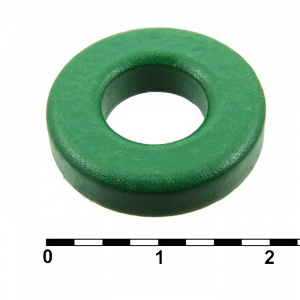 ферритовый сердечник кольцевой ruichi r20/10х5 мм, pc40, окрашенный
