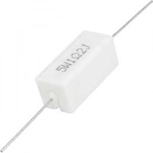 мощный постоянный резистор ruichi rx27-1 1.2 ом 5w 5% / sqp5, керамо-цементный  корпус