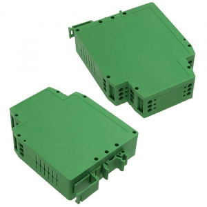 корпус для рэа на din-рейку sanhe sh803-25, пластик pa66, зеленый