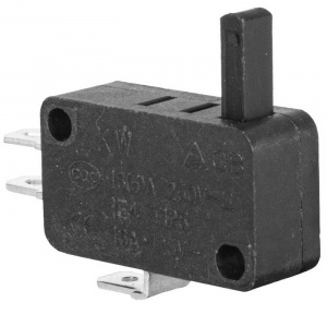 микропереключатель с удлиненным штоком ruichi kw7-29, 16х10.5х28 мм, on-(on), 3p, 250 в, 5 а, 30 мом