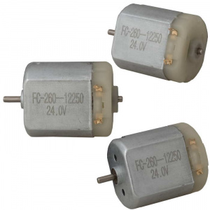 коллекторный электродвигатель постоянного тока ruichi fc-260-12250, 24 в