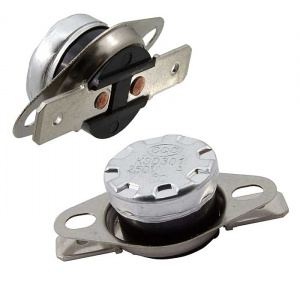 термостат ruichi ksd-120, 120 °c, 10 a, spst nc