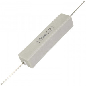 мощный постоянный резистор ruichi rx27-1 4.7 ом 10w 5% / sqp10, керамо-цементный  корпус