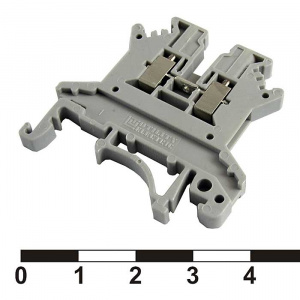 клеммная колодка на din-рейку ruichi pc 1.5, 10 а, 800 в, 1-проводное соединение, 26-16 awg, pa66, к