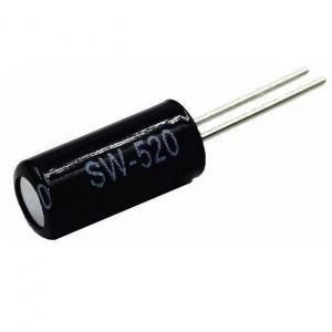 датчик наклона ruichi sw-520, угол 15°, отклик 0,002 с, 0.05 а, 12 в, -40 ... +80 °c
