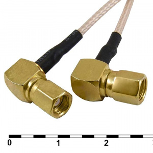 разъём высокочастотный ruichi smc-kw2/smc-kw2-rg178-30, длина 30 см
