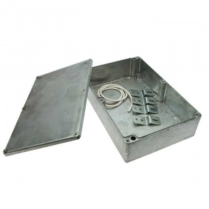 корпус для рэа алюминиевый влагозащищенный ztm-electro z124, ip67, 222x146x55 мм