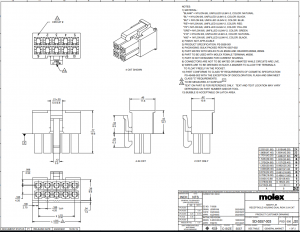 колодка mf-2x04f, 8 pin шаг 4.20 мм белая mini-fit 13a 600v molex 0039012080