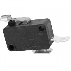 микропереключатель с угловой планкой ruichi kw7-01-32, 16х10.5х28 мм, off-(on), spst 2p, 250 в, 5 а,