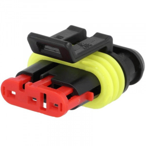 колодка (розетка) ss1.5-3f 3 pin черная конпро 282087-1 кп