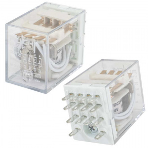 электромагнитное реле ruichi 4453(18f)-4 (hh54p) 24vdc 5а, 4c: 4pdt