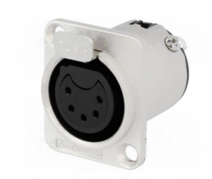 гнездо acd5-fz first cable xlr f „мама“ 5 pin сплав цинка/покрытие олово 7,5а 133в  acd5-fz